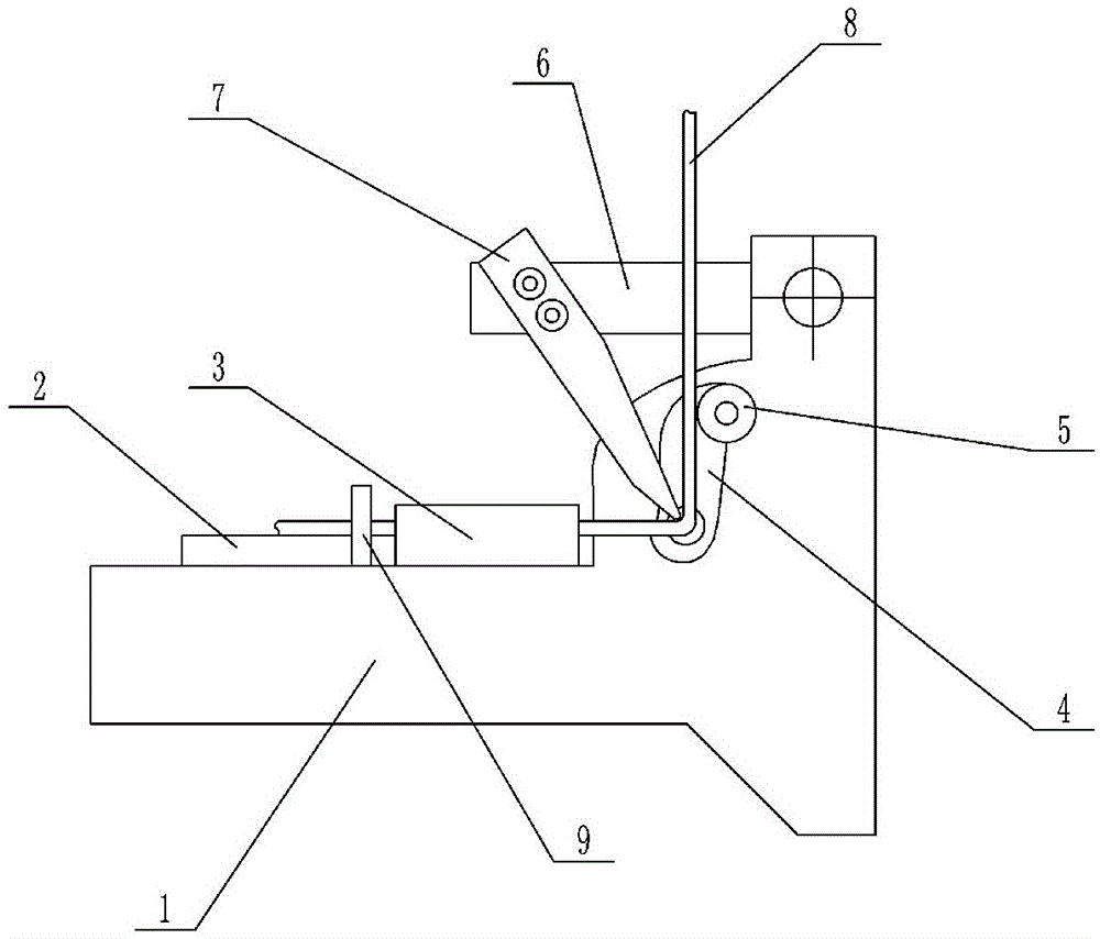 Bending mechanism of aluminum strip bending machine