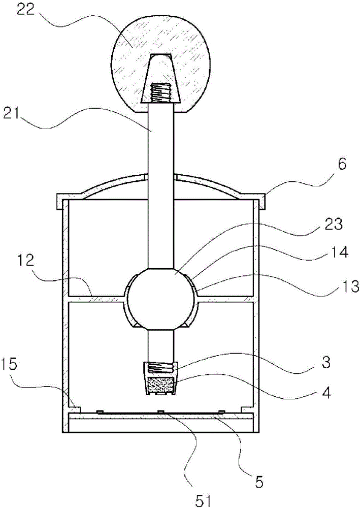 Electronic shift lever device