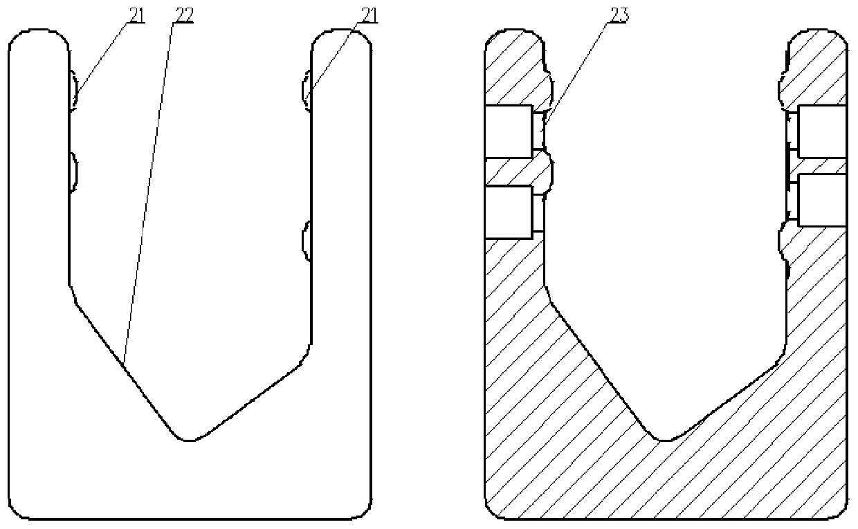 Preparation device and method for large-size heat adaptation structure of carbon fiber yarns