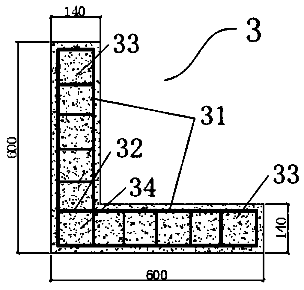 A prefabricated shear wall structure of desert sand lightweight aggregate concrete