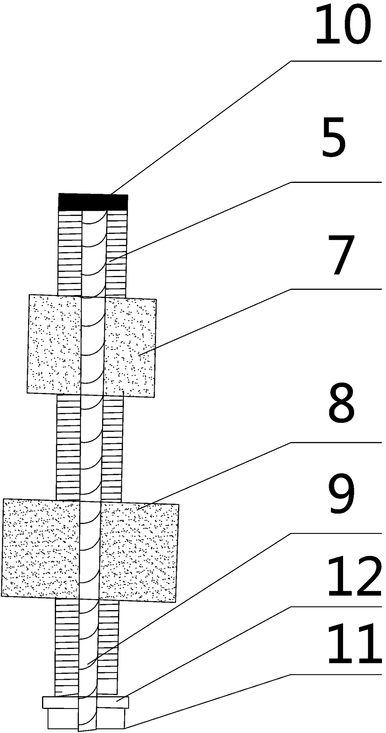 Device and method for strengthening different fracture zones of deep rock mass with expansion agent head-enlarging effect