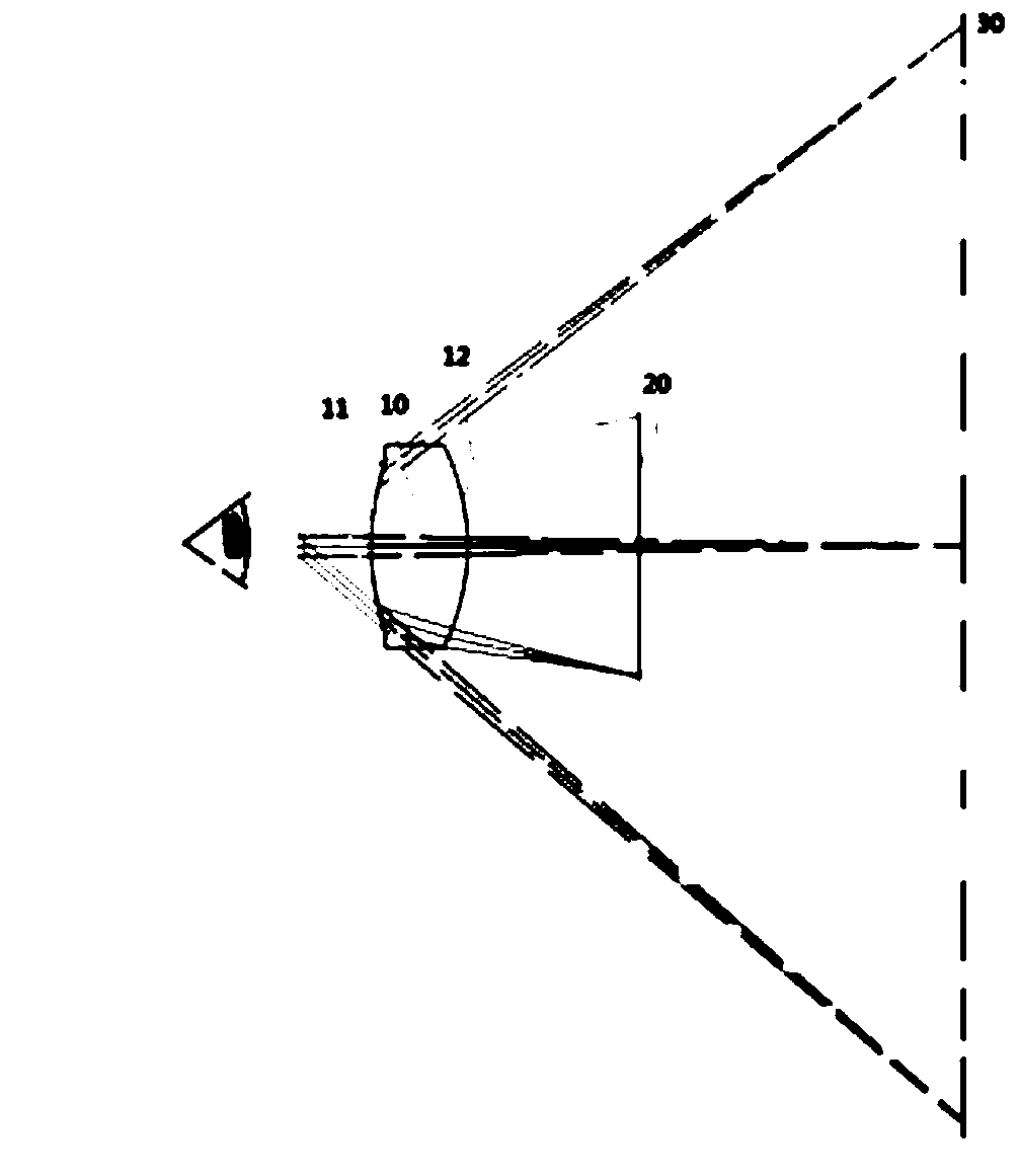 Lens for head-mounted display equipment and head-mounted equipment