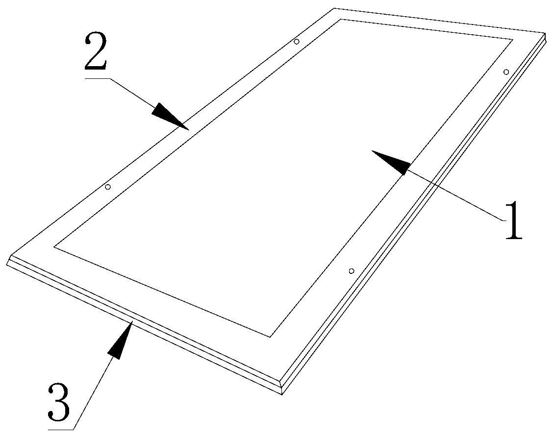 Panel type cleaning lamp adopting arc-shaped and seamless mounting