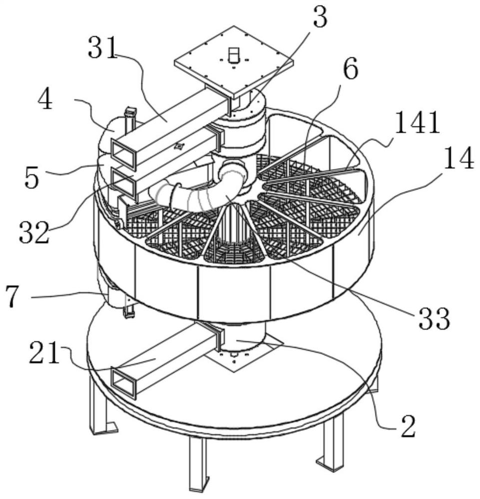 Monomer adsorption rotating tower