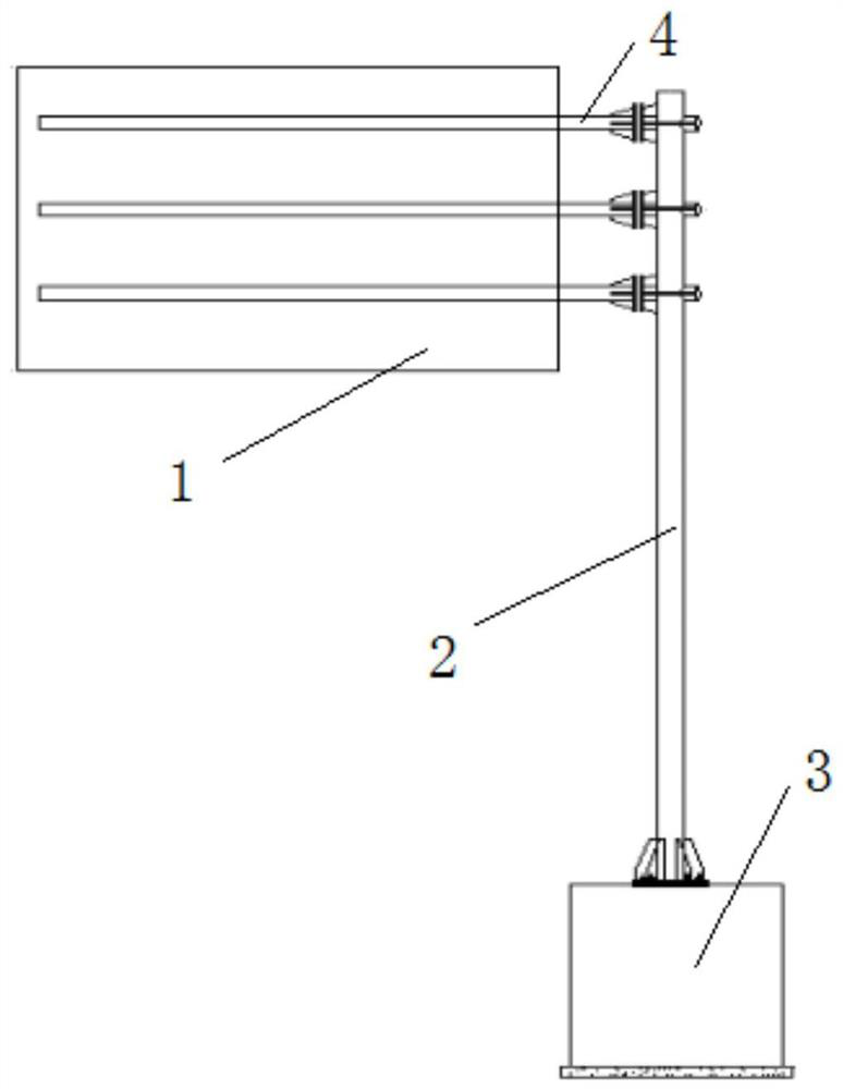 Traffic sign board with hollow layout and design method thereof