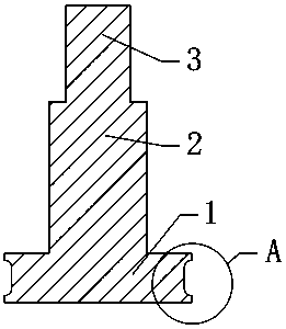 Square strip material curved surface machining tool