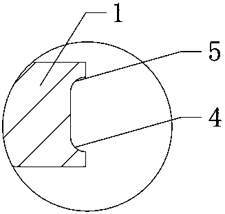 Square strip material curved surface machining tool