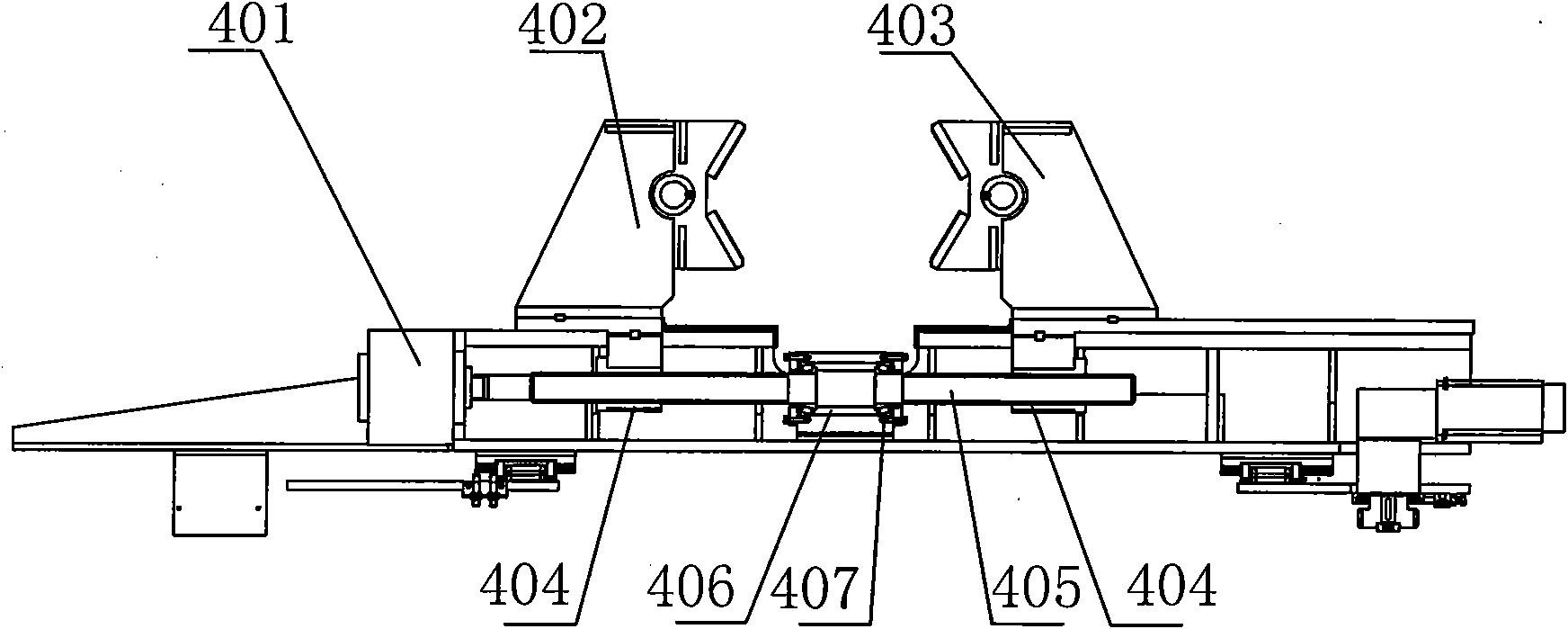 Centering clamping mechanism of CNC (Computerized Numerical Control) drilling machine of pipe fittings