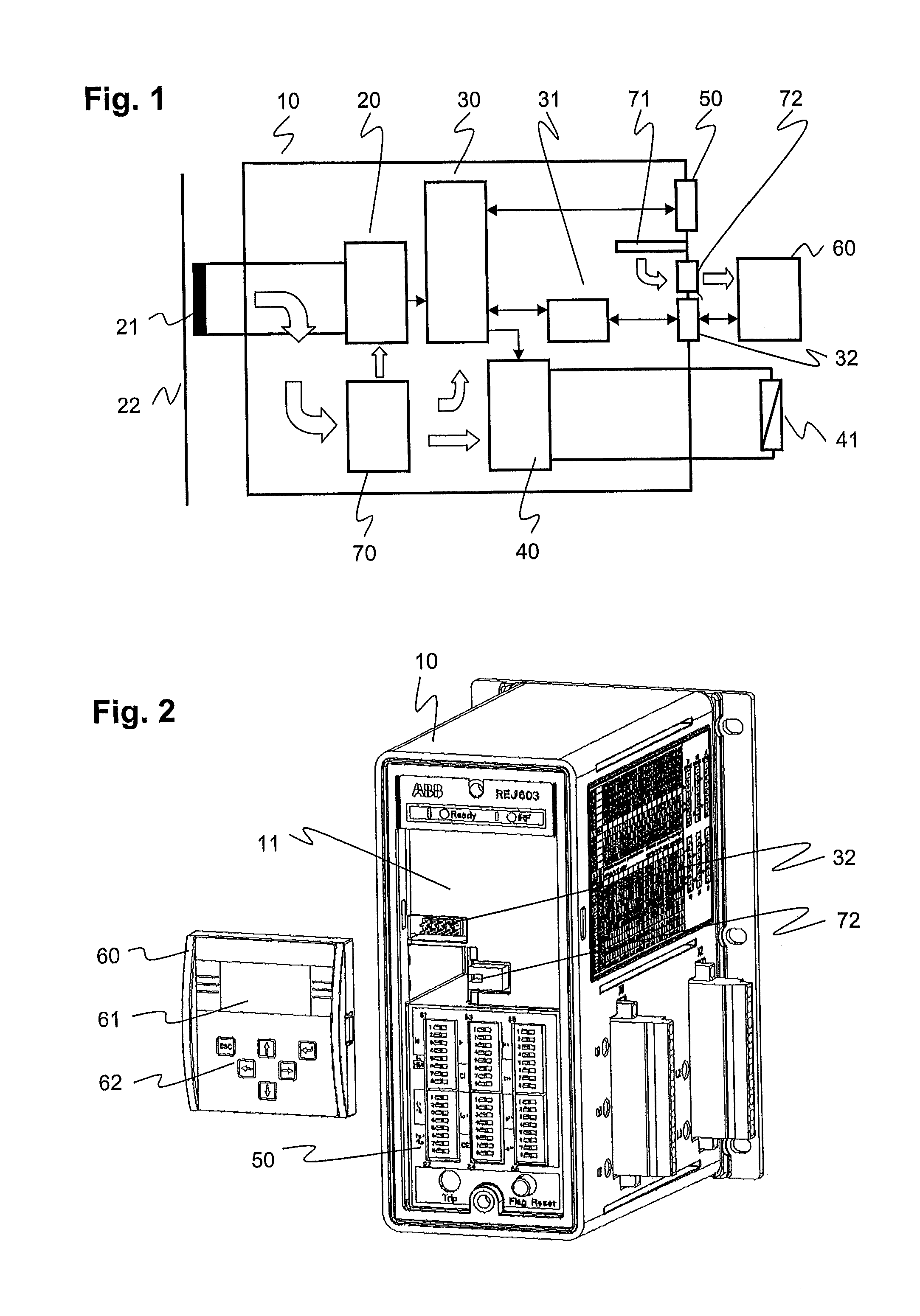 Protective relay and human-machine interface therefor