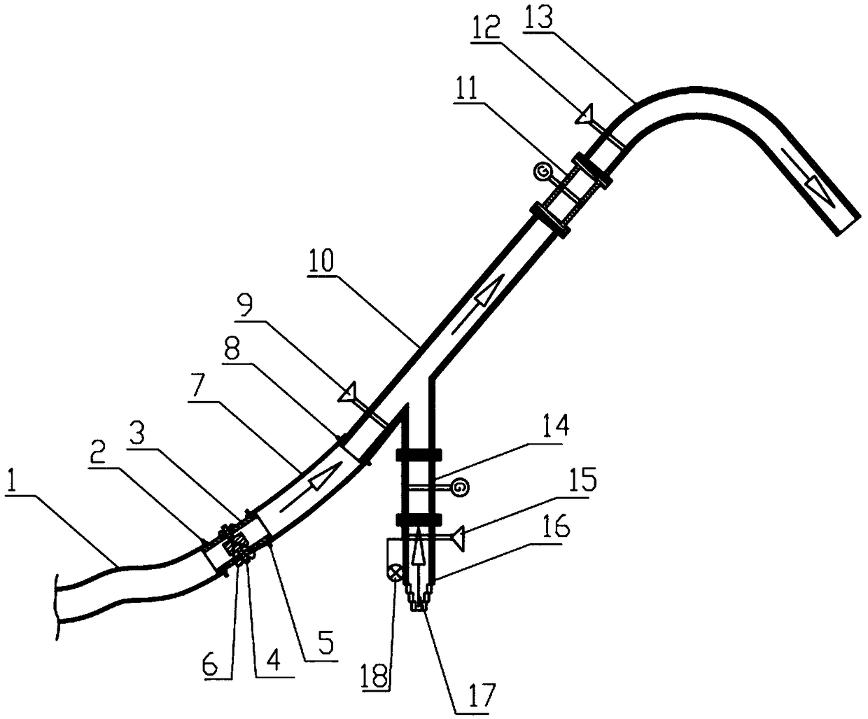 A kind of tee pipe for casting and using method thereof