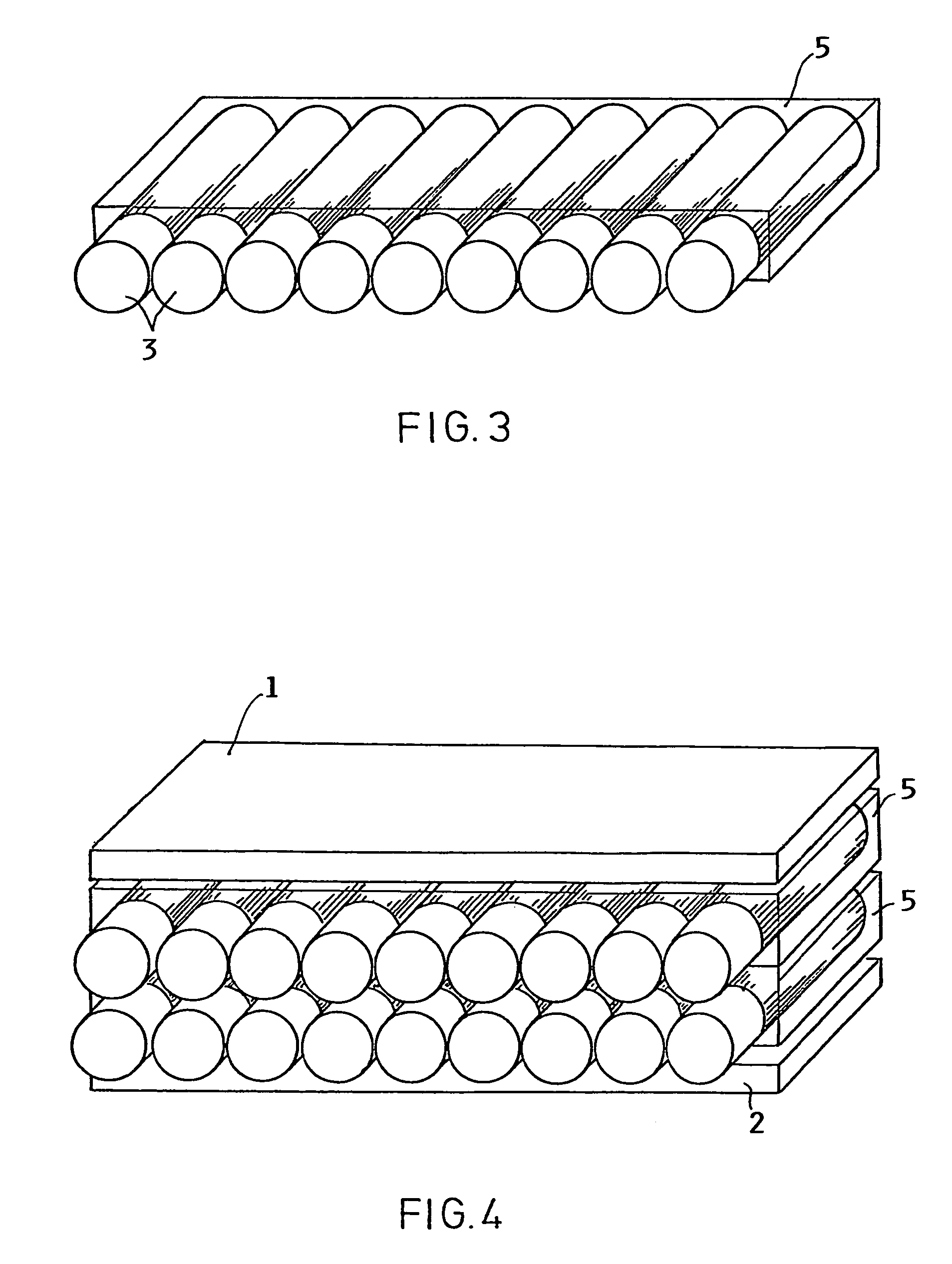 Fiber-reinforced metallic composite material and method