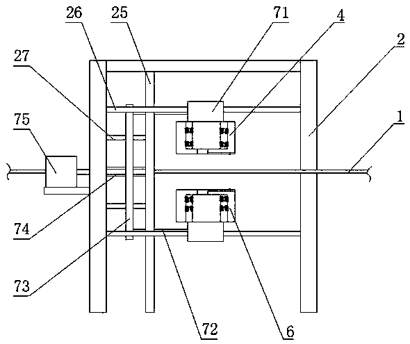 Production device for preventing scratch of pull ring material, and detection method thereof