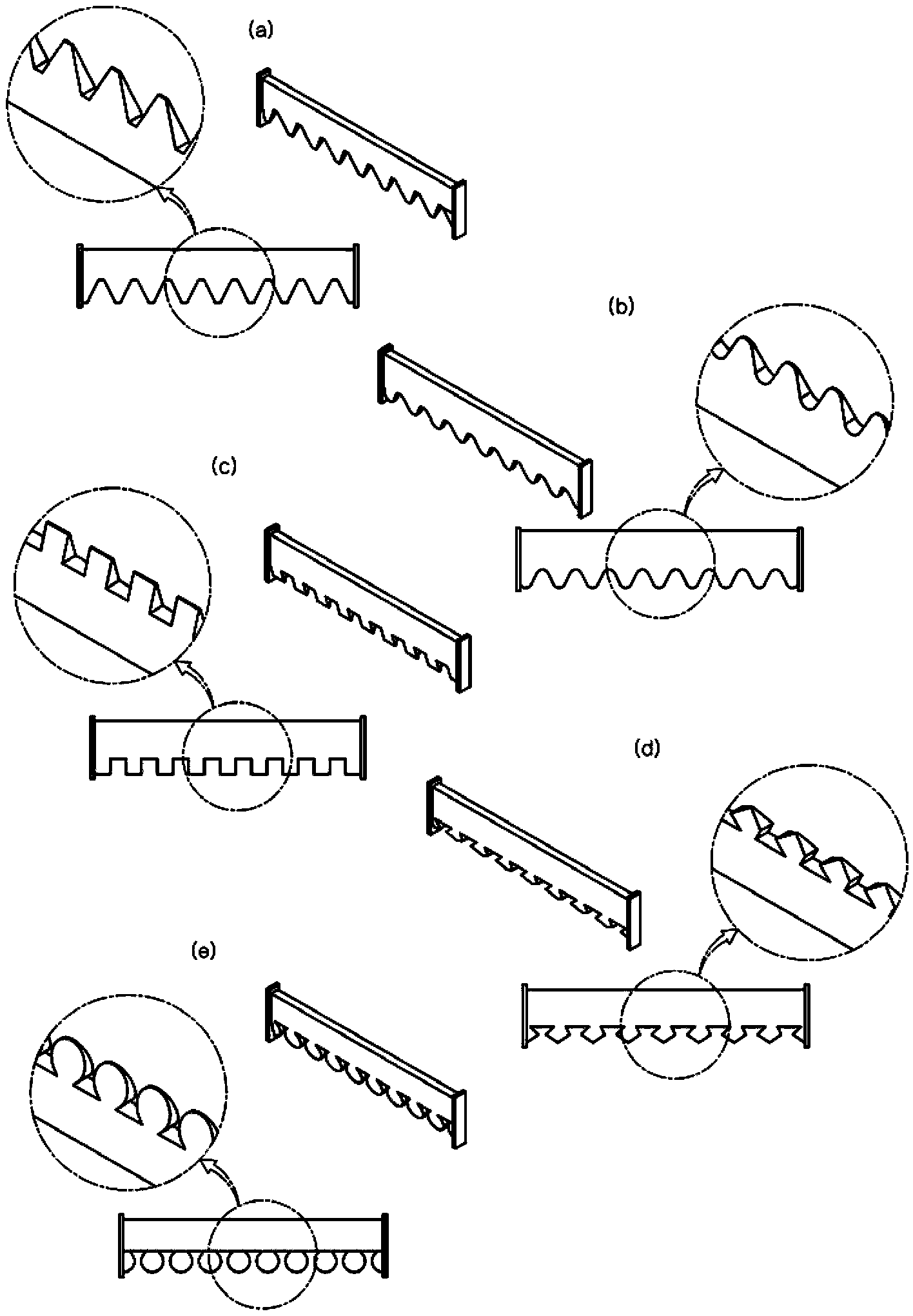 Blade for etching glass substrate