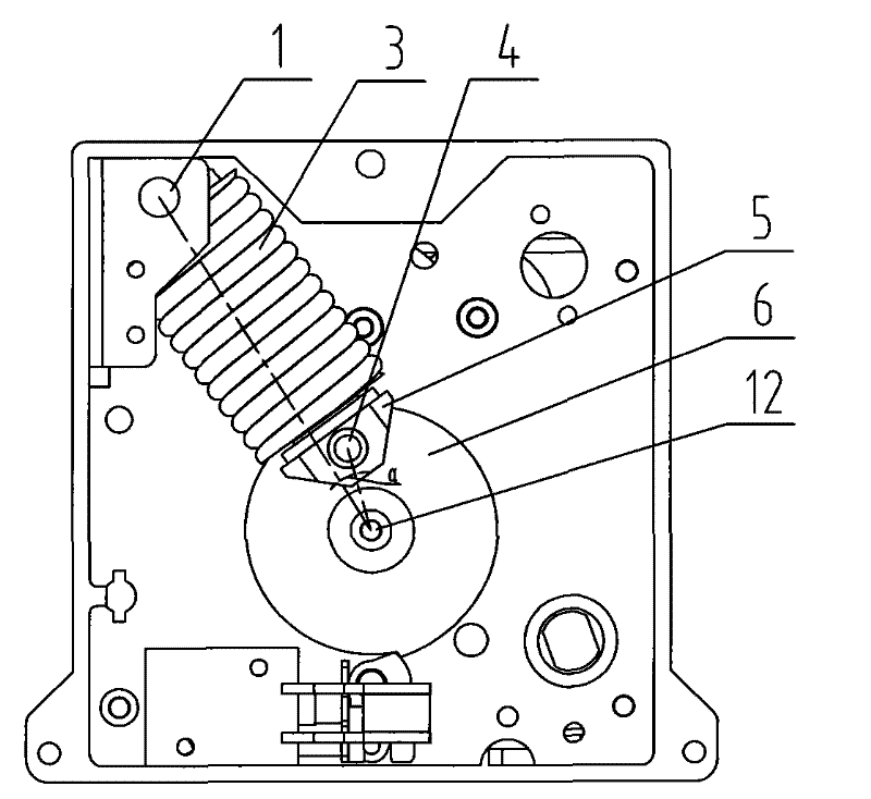Energy storage system of energy storage electric operating device