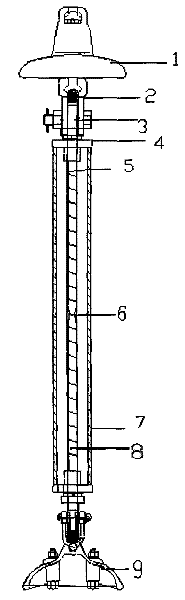 Device for preventing power transmission tower from collapsing caused by overload