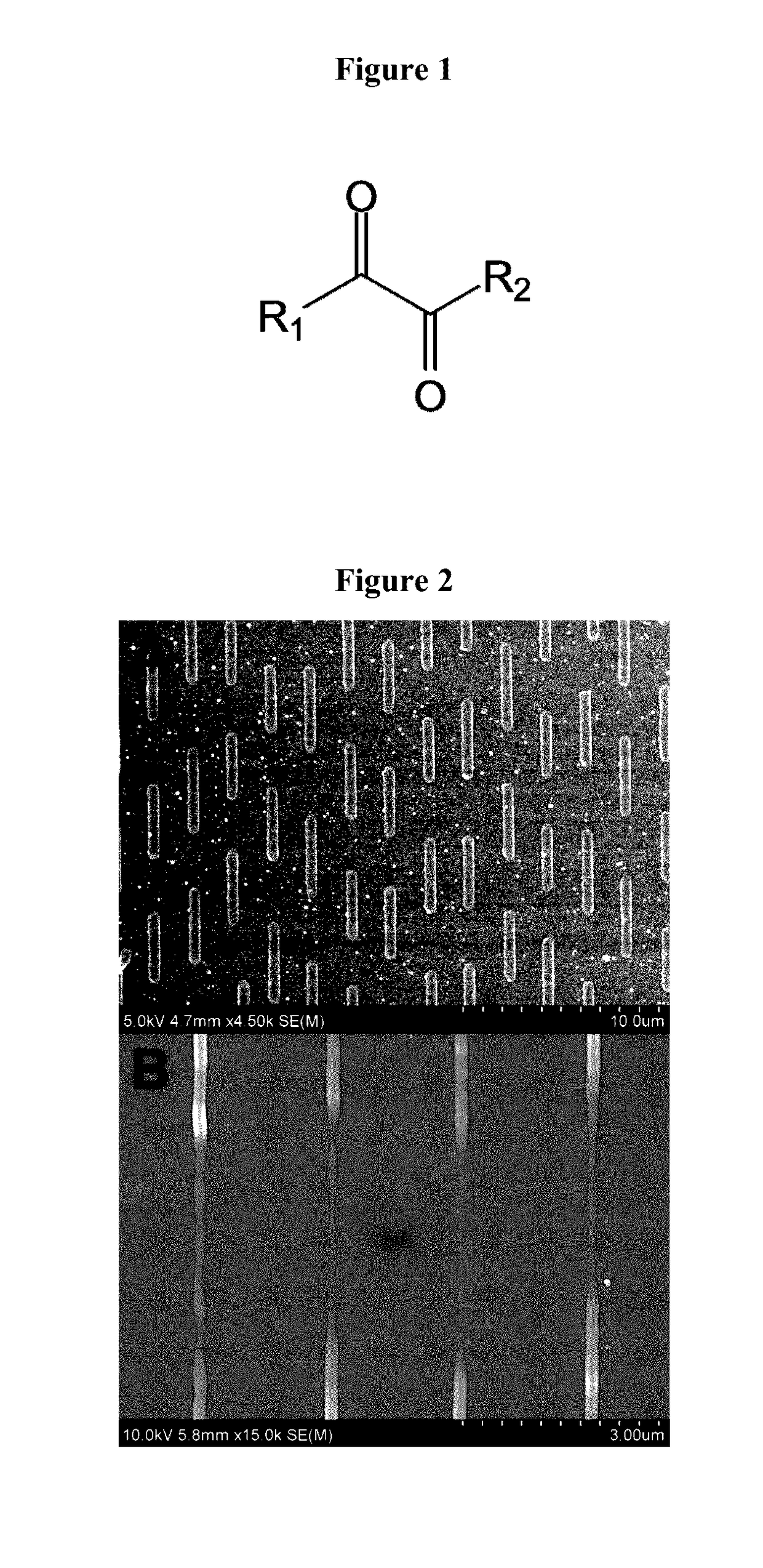 Multicolor Photolithography Materials and Methods