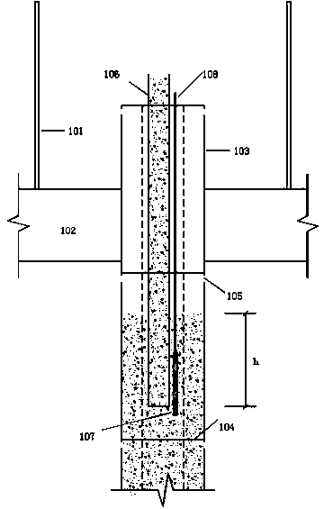 Method for pouring concrete in steel pipe column