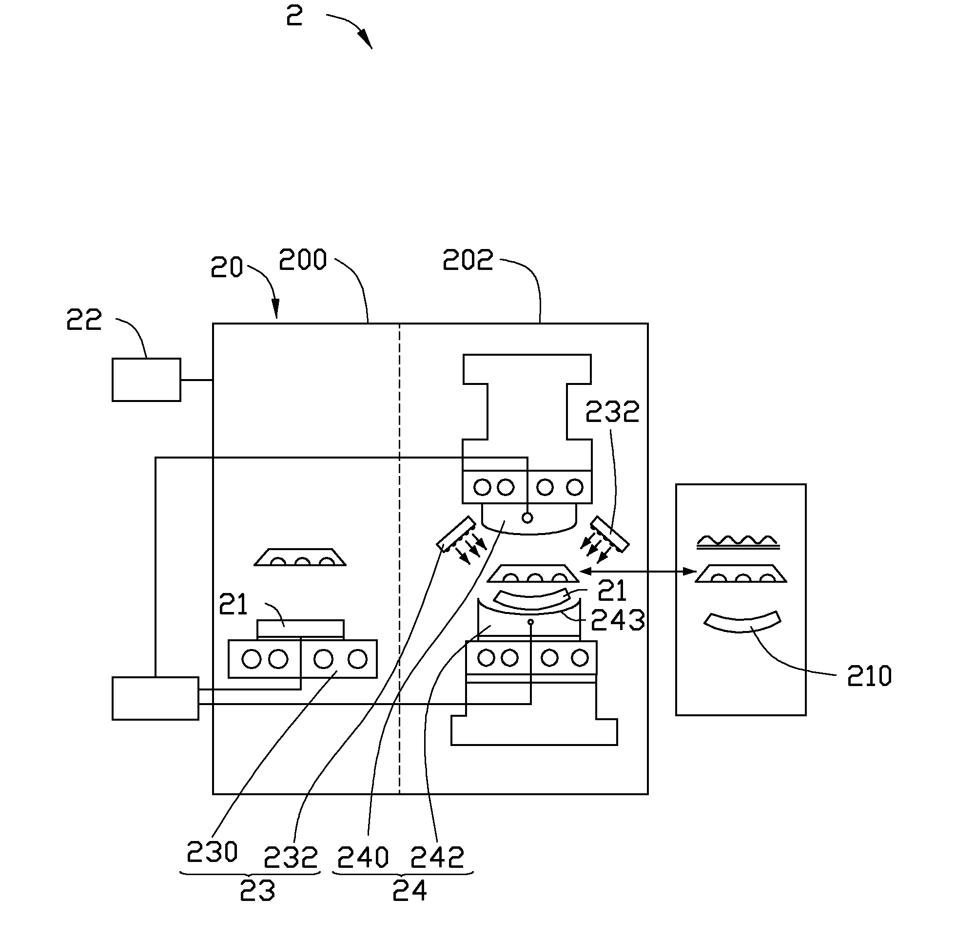 Glass molding method and glass molding device used in the method