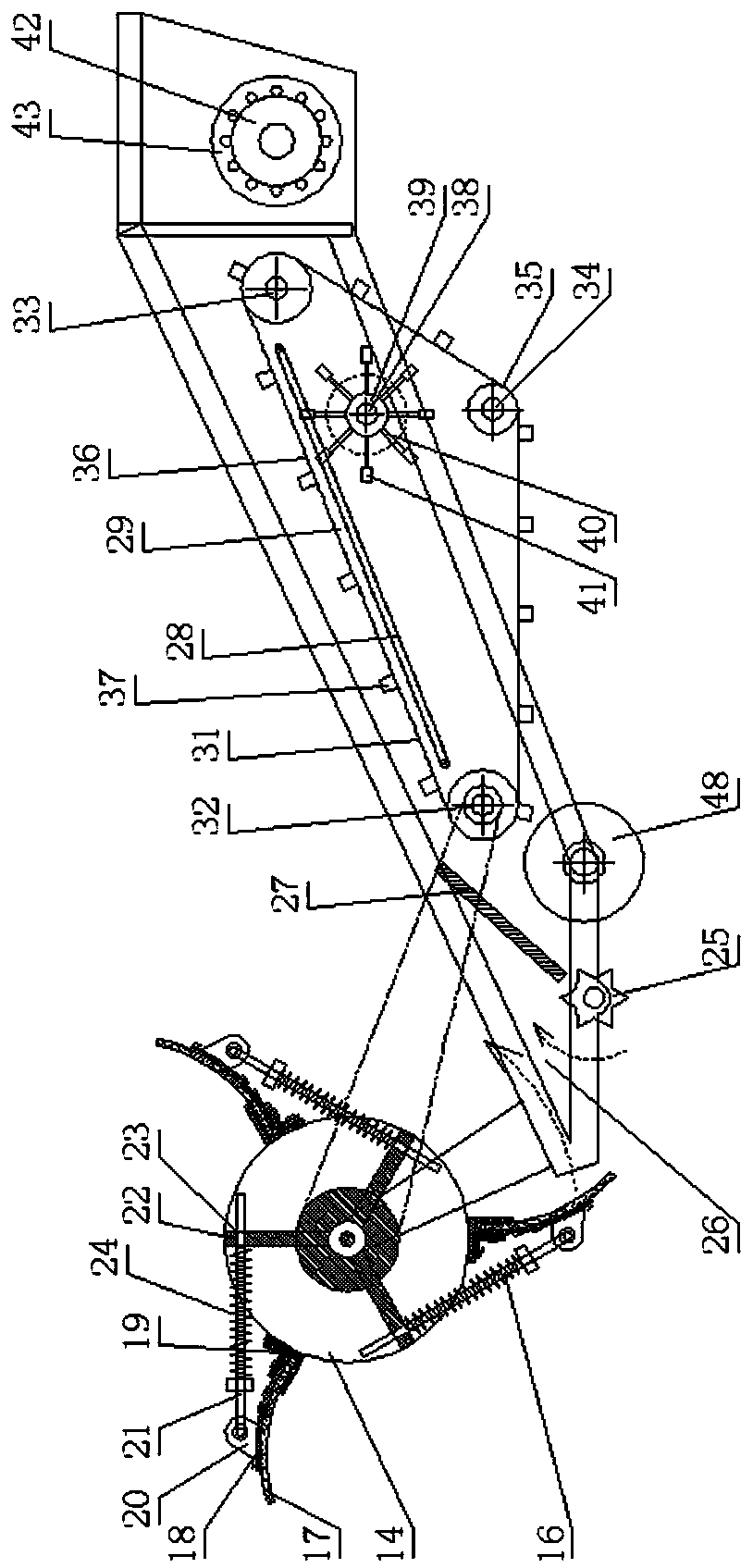 Self-propelled melon seed harvester