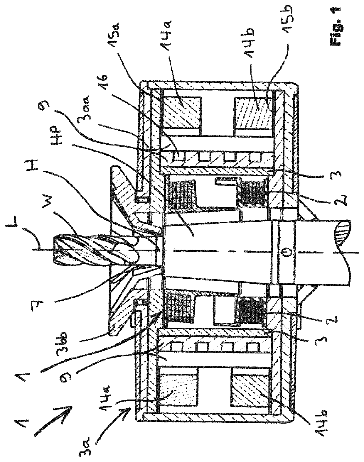 Contraction device having heating control