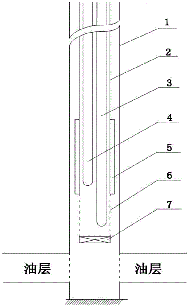 Movable type deep well burning oil layer ignition tubular column and ignition method thereof