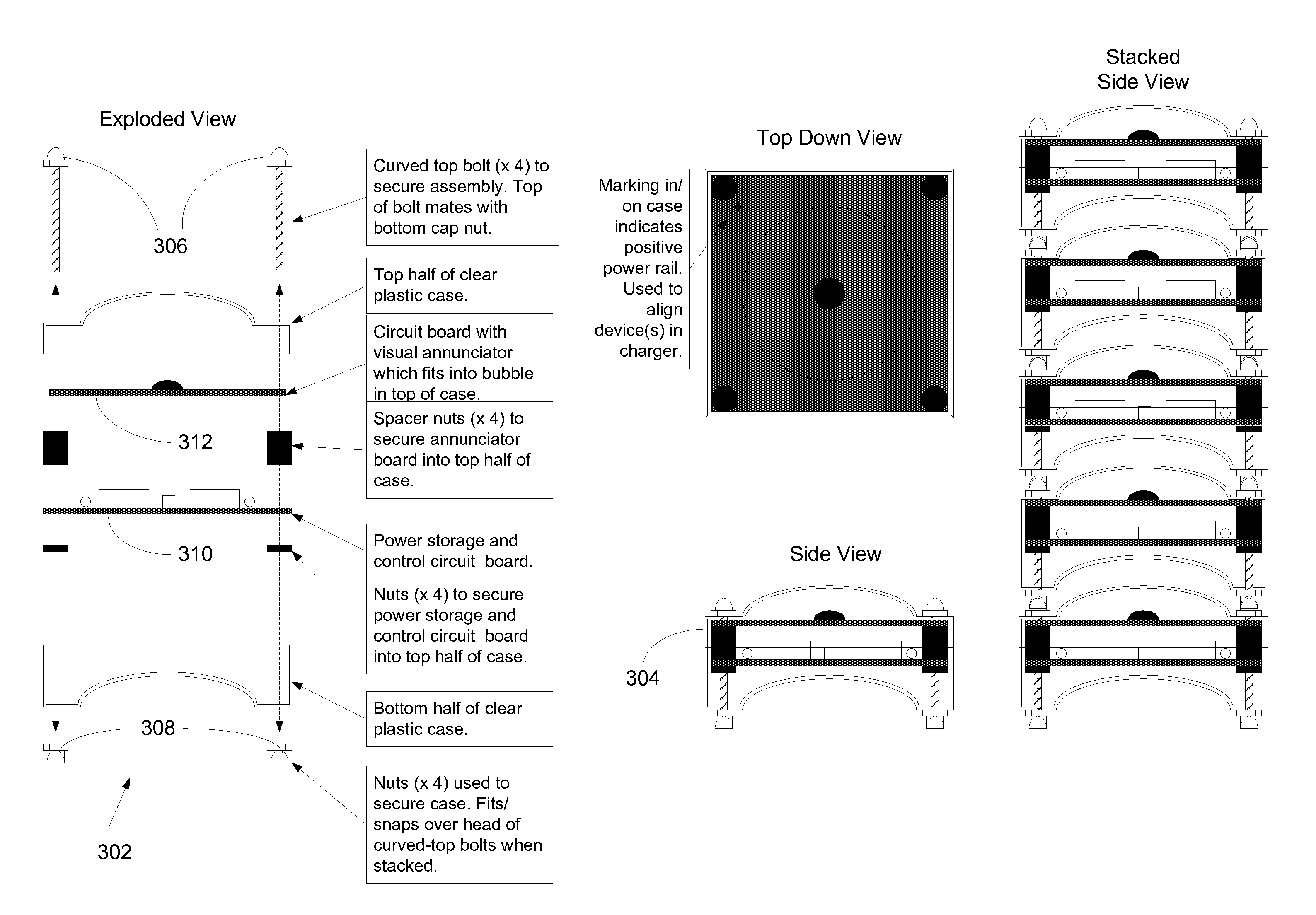 Audio/visual annuciator for marking points of interest