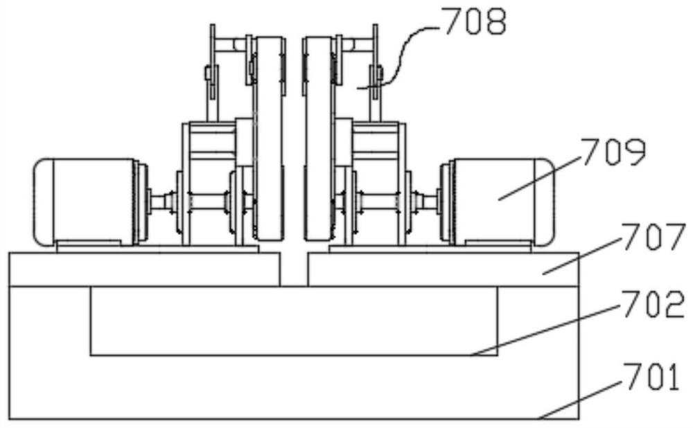 Automatic adjusting type multi-diameter axial surface polishing machine