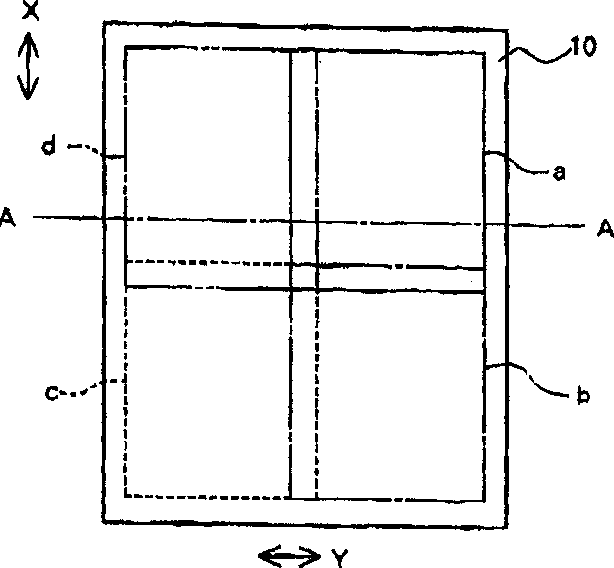 Laminated material and lamination method by using mask with preset pattern on substrate