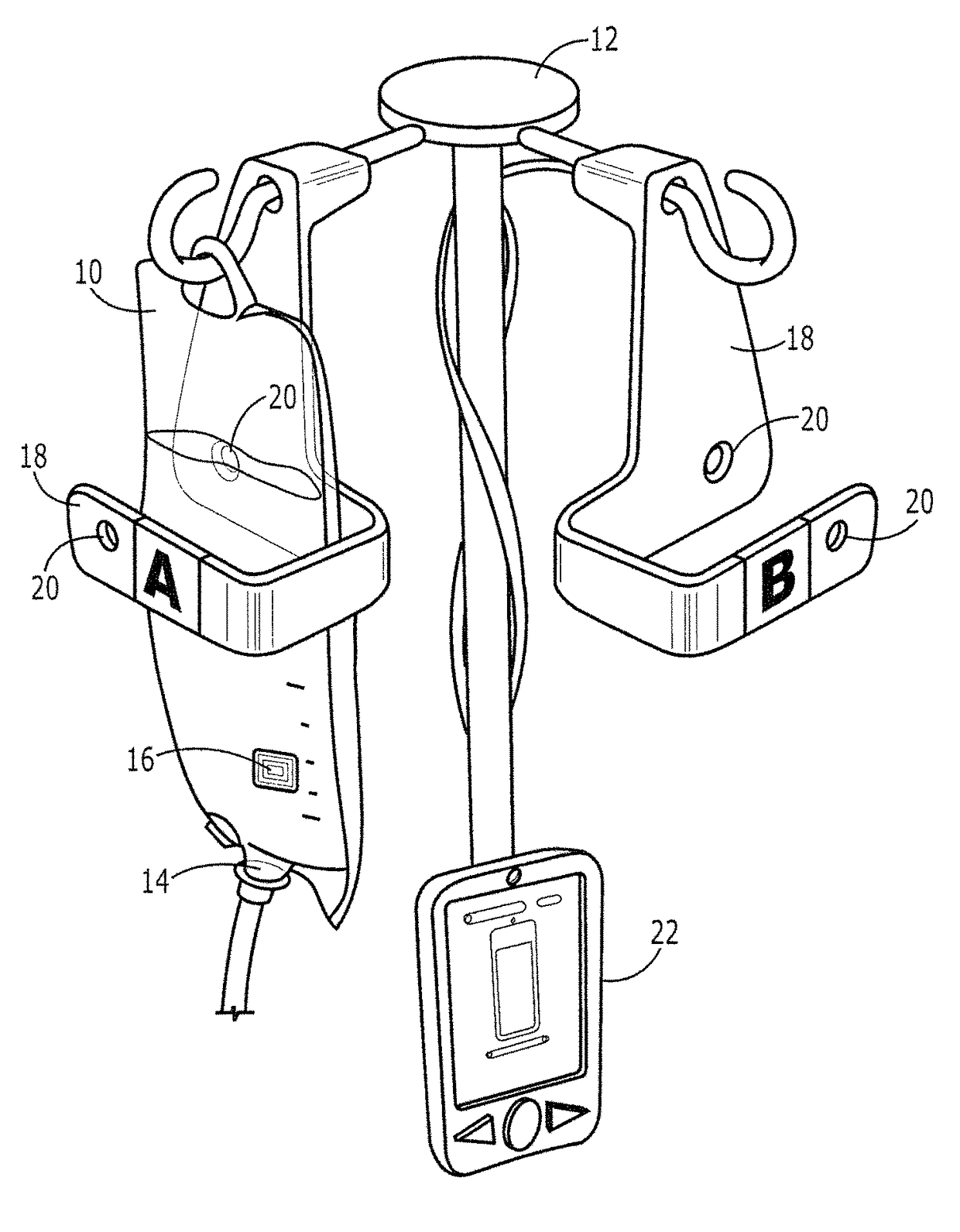 Method and apparatus for preparing and monitoring an intravenous fluid bag