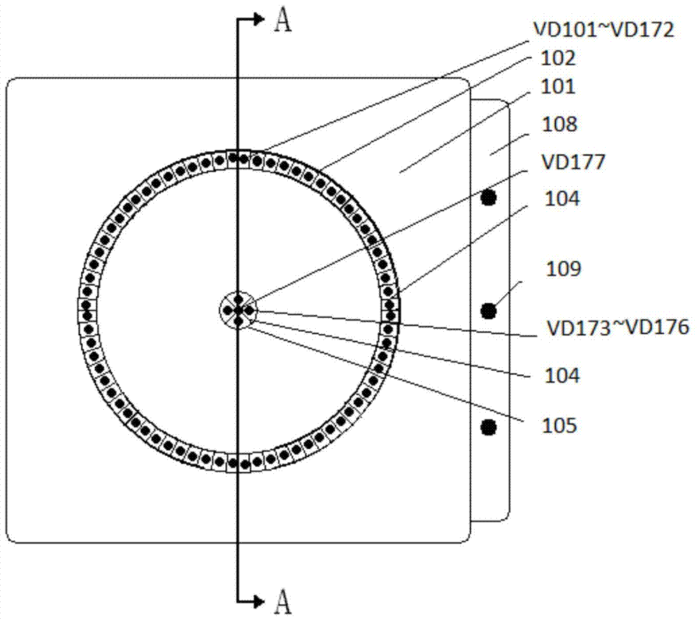 Ring-needle sunlight tracking driving system of car-mounted solar battery