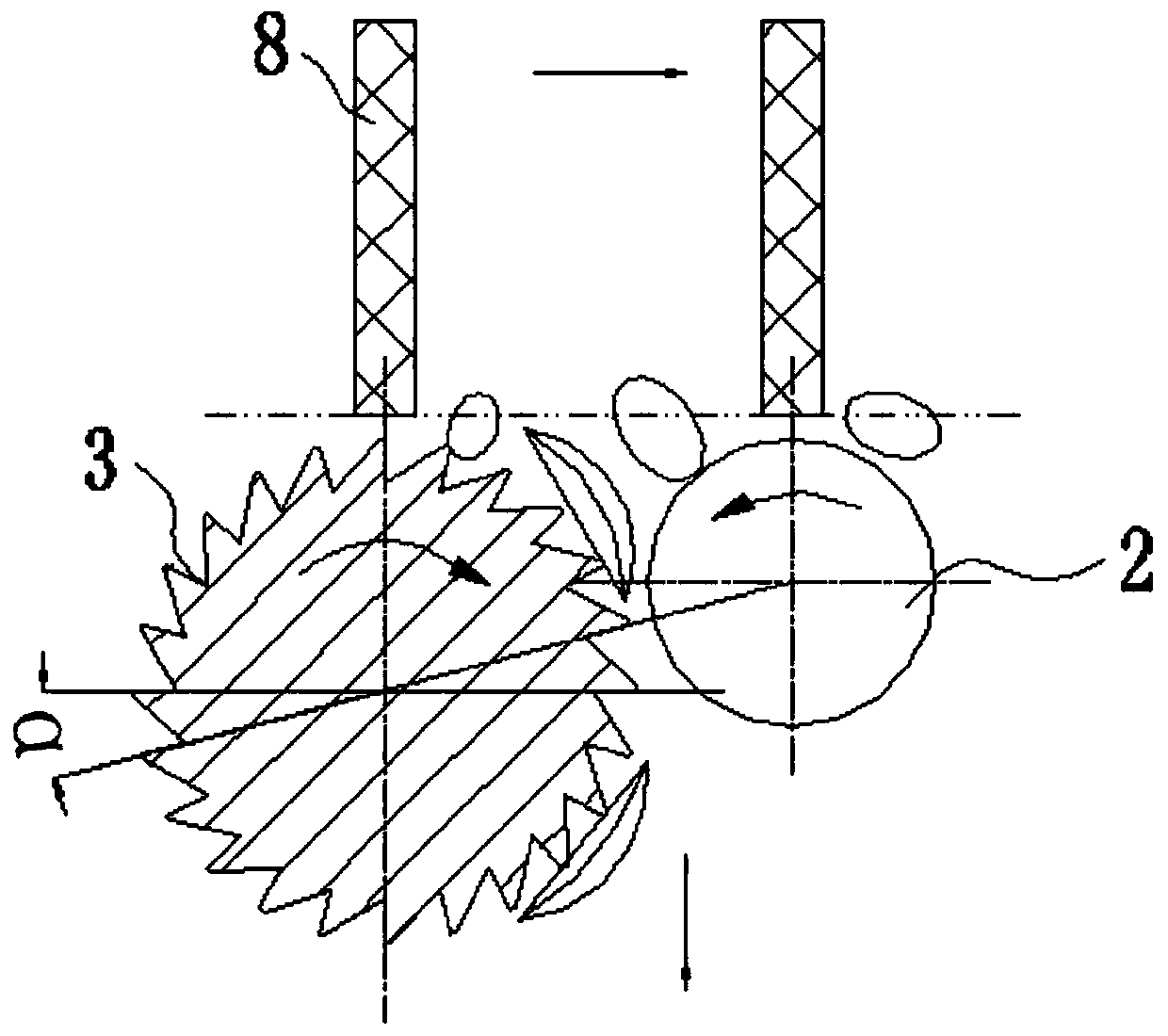 Oil tea fruit seed separator provided with tooth smooth roller on plane