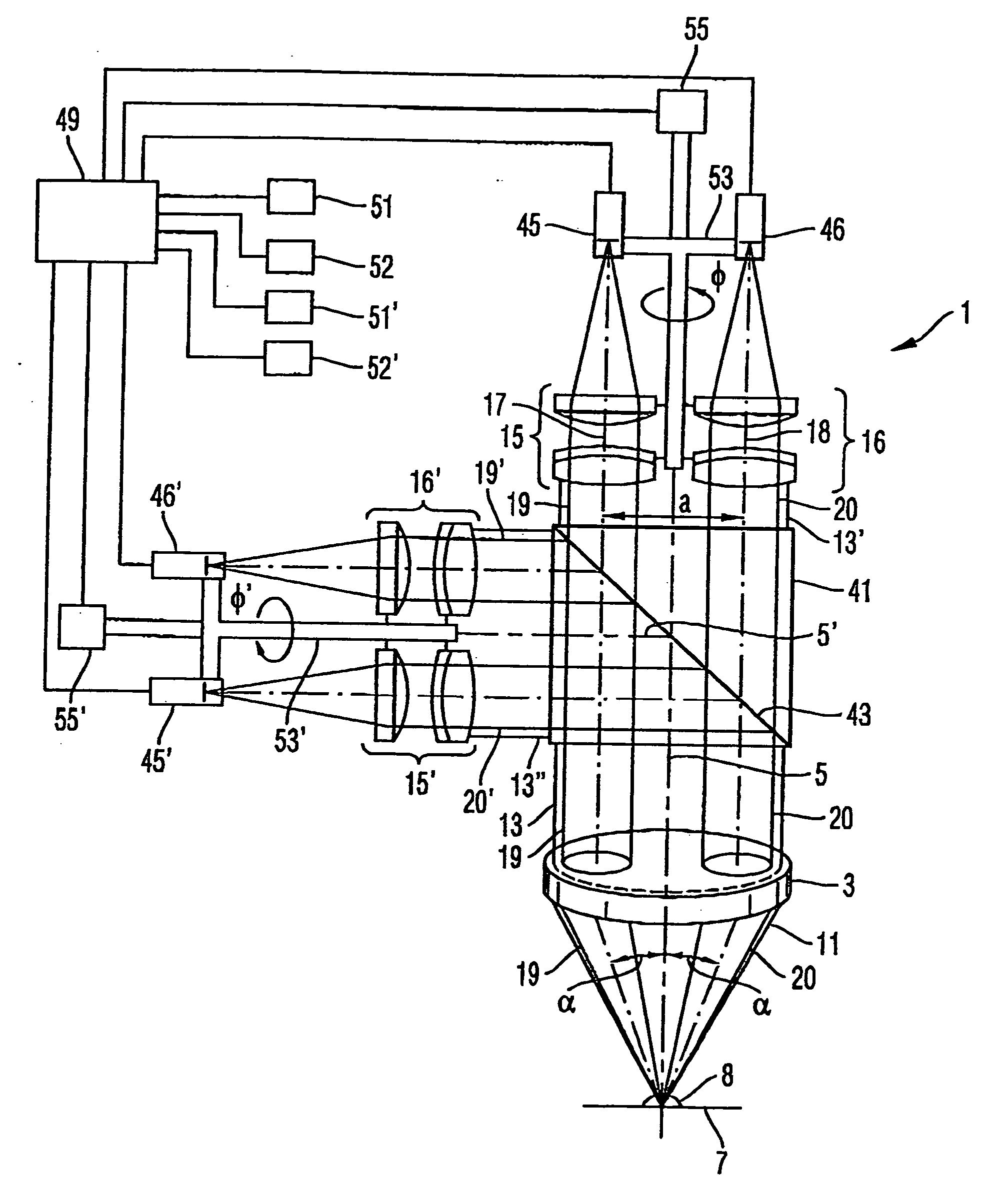 Stereo-examination systems and stereo-image generation apparatus as well as a method for operating the same