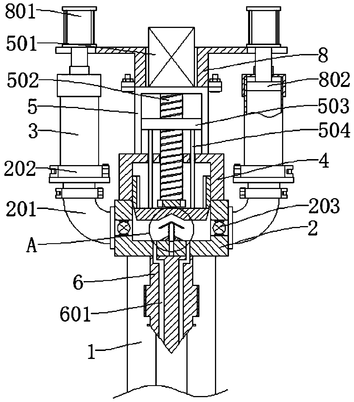 Piston type metering glue injection head