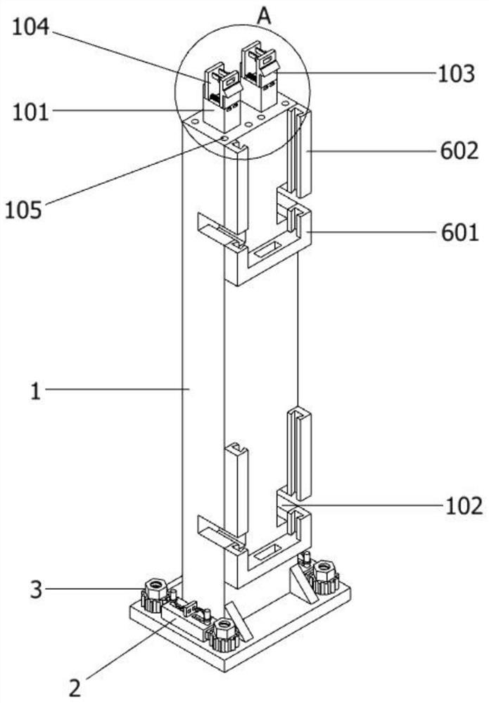 Rapid assembly type protection device based on building construction