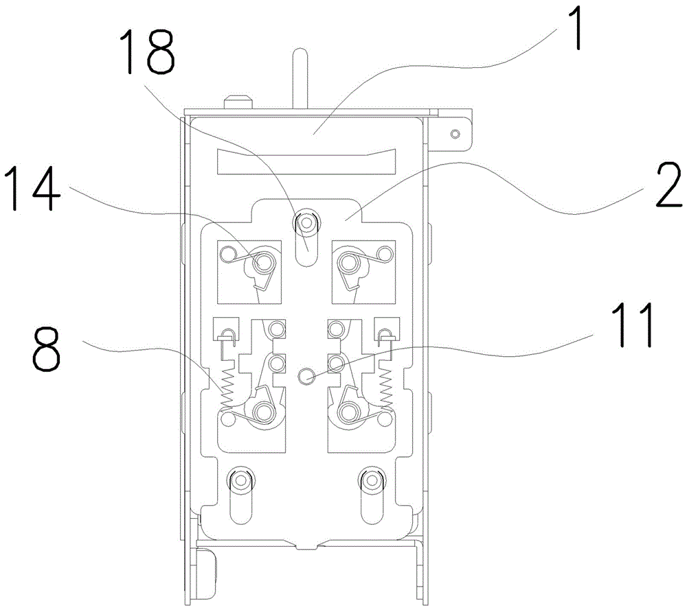 Card box locking mechanism and unlocking device in card sender