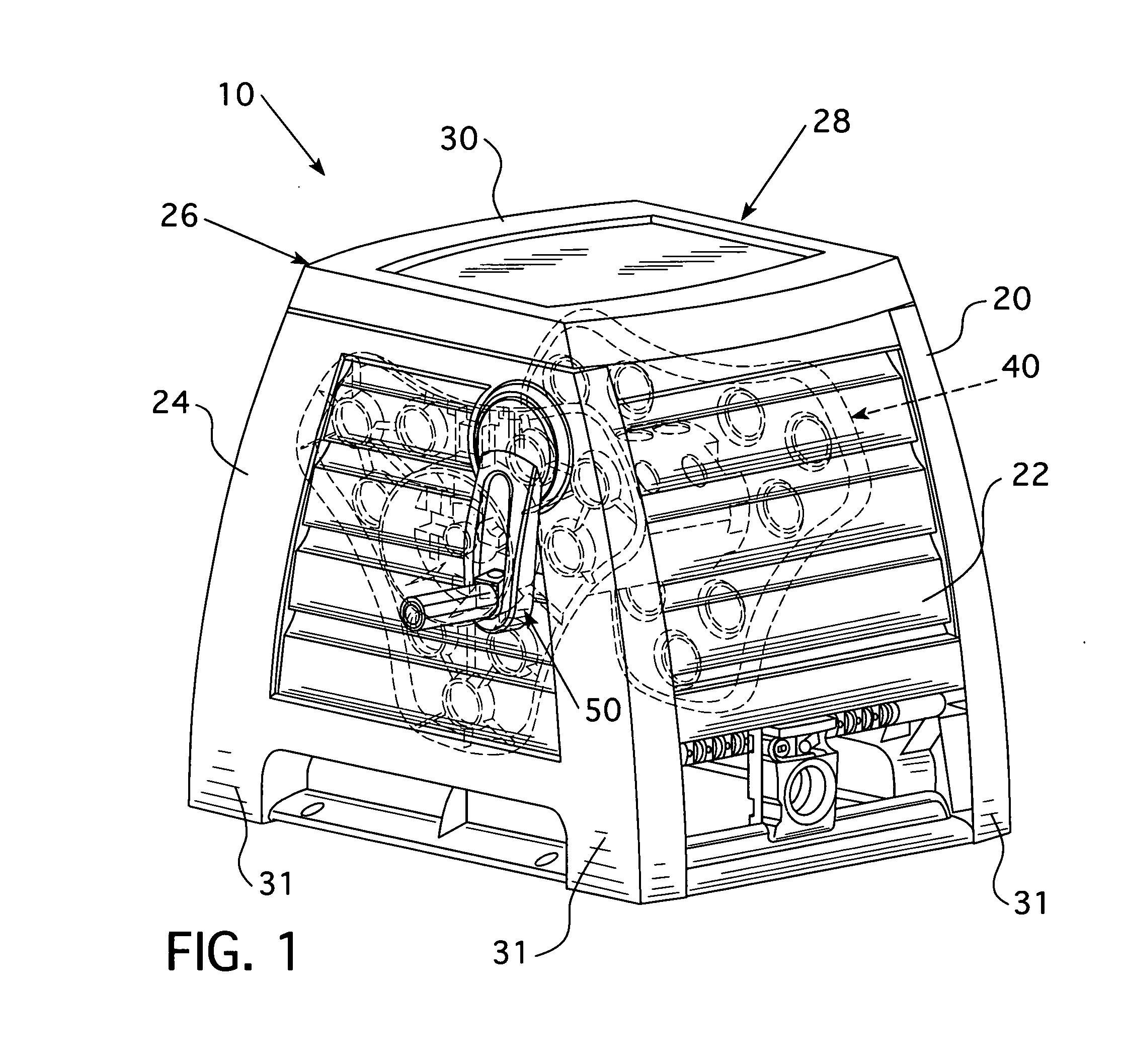 Folding crank handle for hose reel