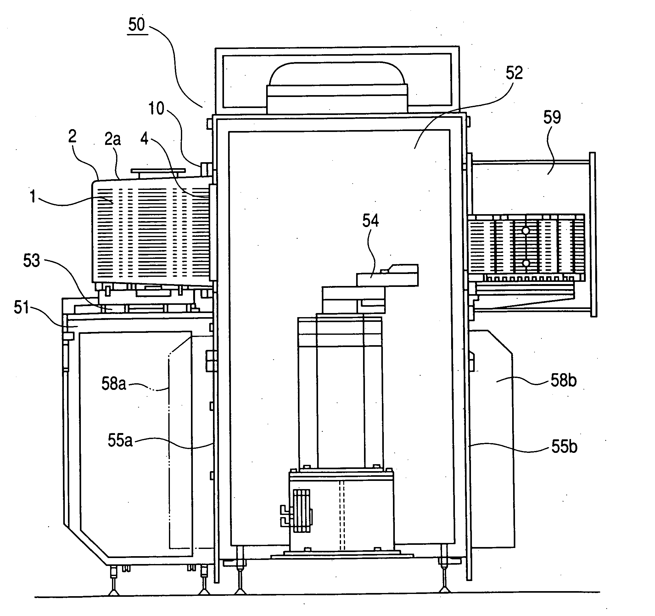 Enclosed container lid opening/closing system and enclosed container lid opening/closing method