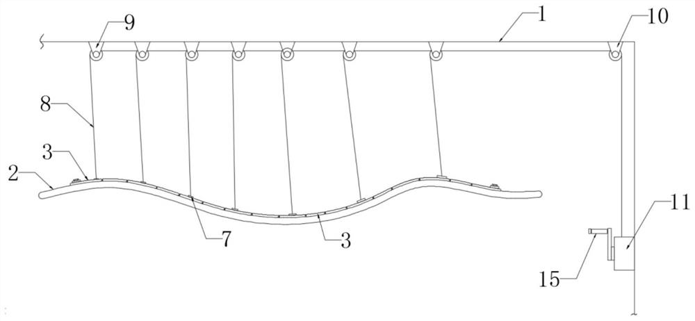 Lamp trough ceiling structure and using method thereof