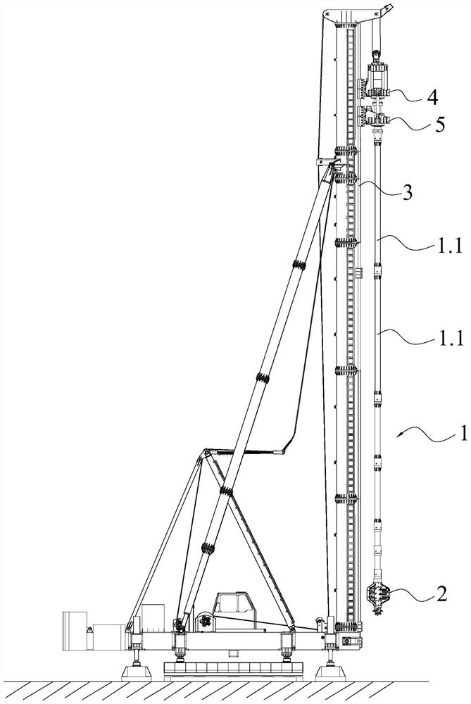 Stirring device for bidirectional stirring pile machine and use method