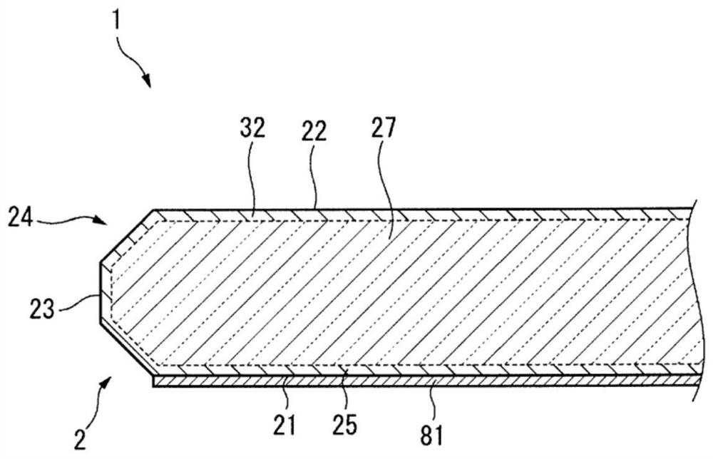 Cover glass, and in-cell liquid-crystal display device