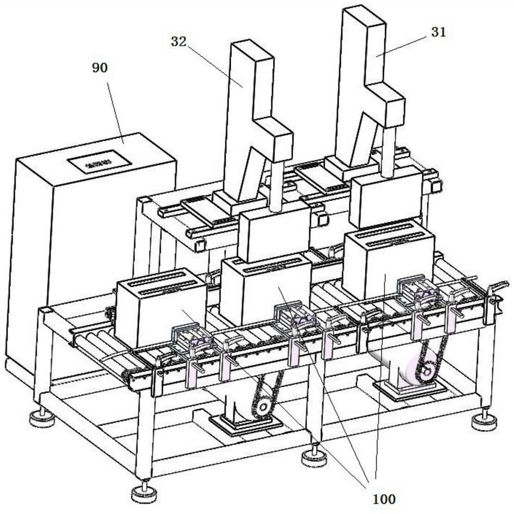 Automatic welding device for dense lead-acid storage battery cover plates