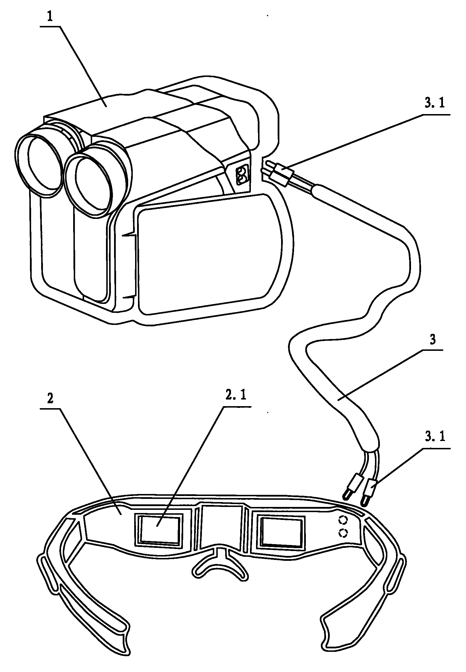 Three-dimensional photographing and viewing device and control method thereof