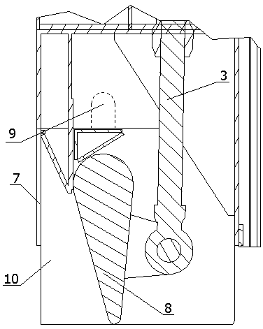 Active gate bottom-edge device with function of adjusting water column pressure