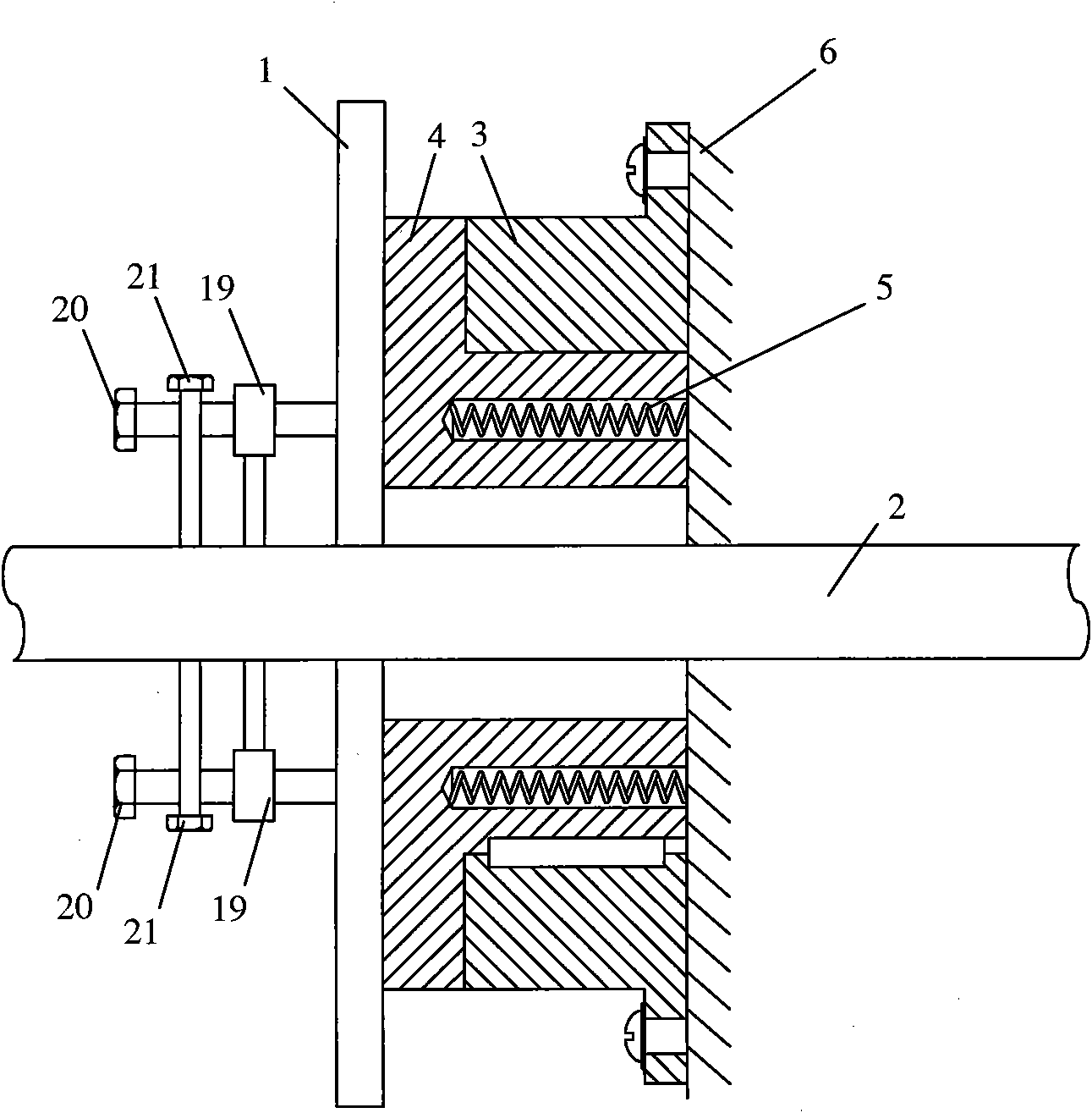 Dynamic sealing device and turnover type mixing machine adopting device