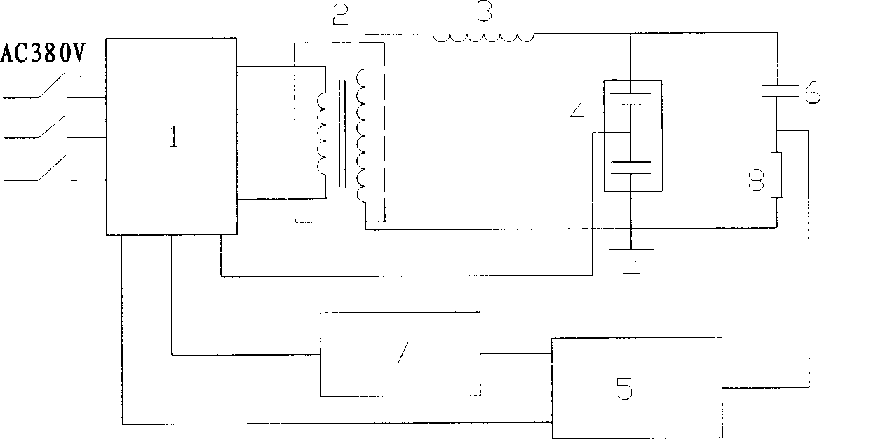 No partial discharge frequency conversion resonance experiment system