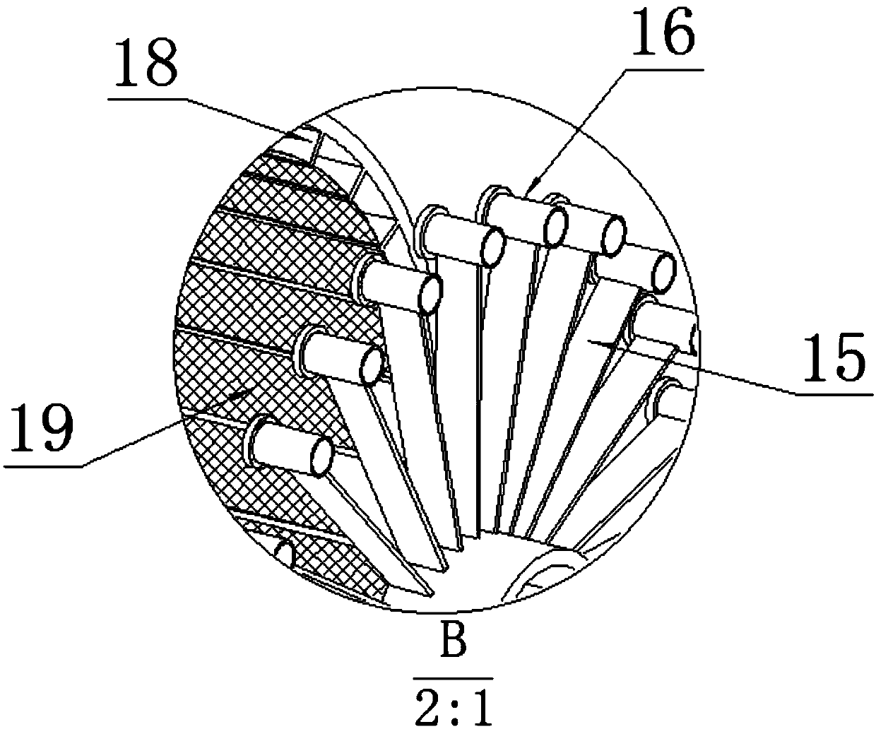 Rotary placement rack of I-shaped phenolic aldehyde plate product piece