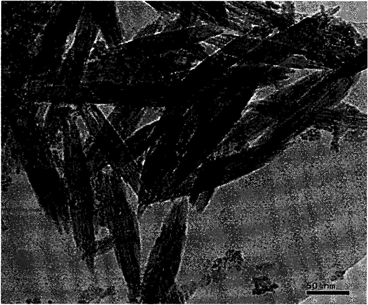 Method for preparing pure rutile-phase titanium dioxide single crystalline nanorod without template in low temperature