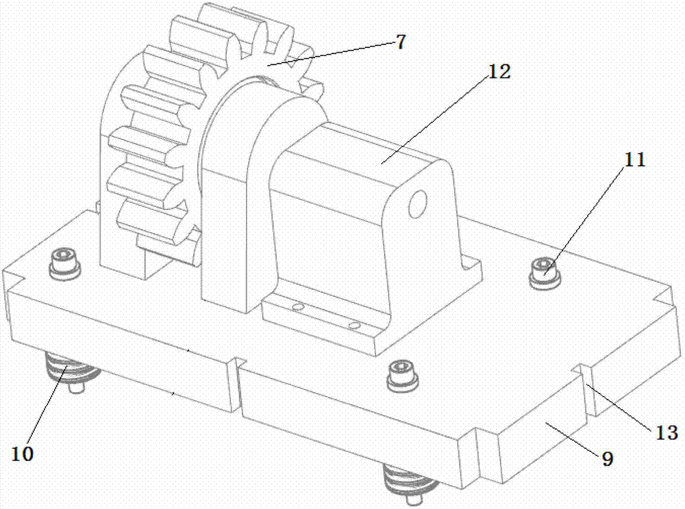 Hammer forging device for forming complicated long-axis forgings applied to radial forging machine