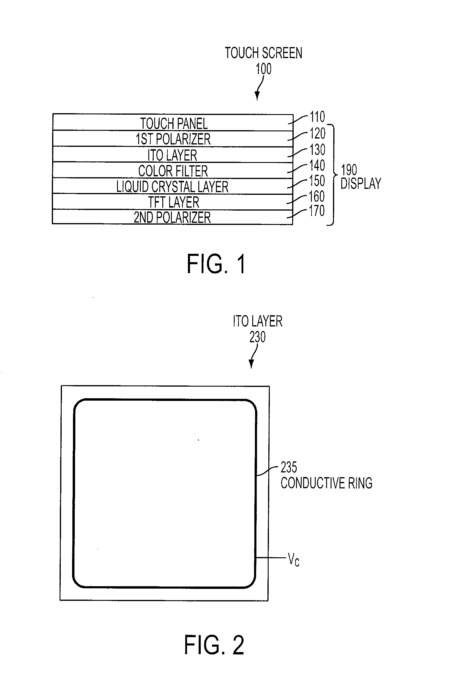 Periphery Conductive Element for Touch Screen