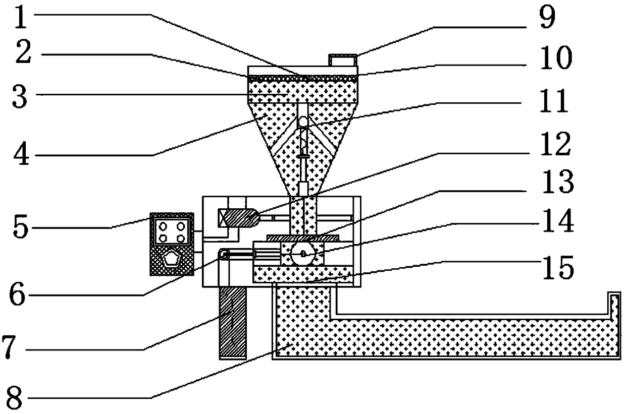 Automatic trough device for raising pigs